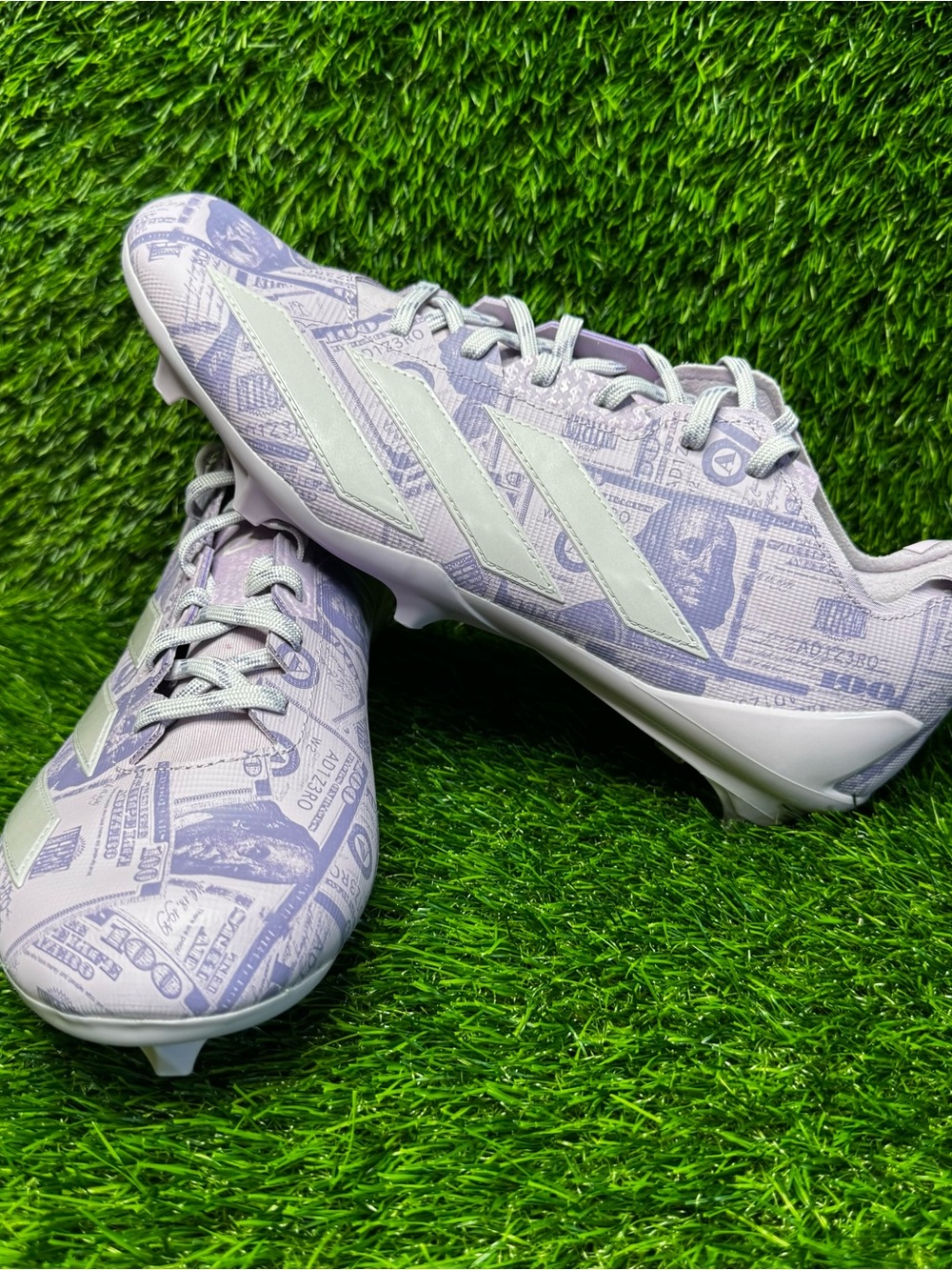 Size 15 Mens Adidas Adizero Electric II Currency Neutral Football Cleats JQ6685